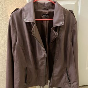 Purple Leather Jacket